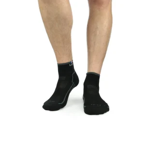 Chaussettes La Chaussette de France Running modele Coyote MID FL noir bande gris