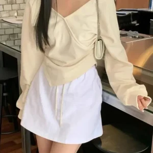 Hoodie Épaules Dénudées Coréen