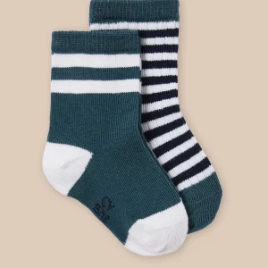 Lot de 2 paires de chaussettes à côtes Bébé