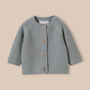 Cardigan en coton biologique et laine Bébé