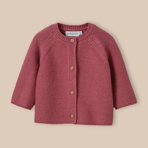 Cardigan en coton biologique et laine Bébé