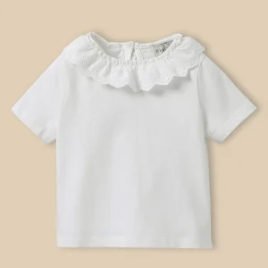 T-shirt col raffiné - Coton biologique Bébé