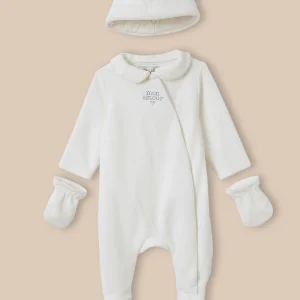 Set de maternité : dors-bien, bonnet et moufles