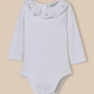 Body col brodé Bébé - Coton biologique