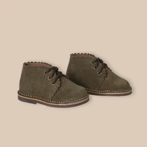 Bottines en cuir suédé bébé