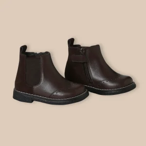 Boots Chelsea bébé en cuir