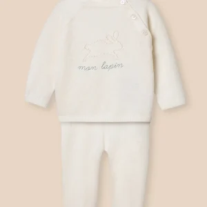 Ensemble en coton biologique et laine Bébé