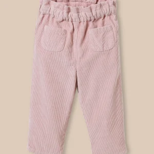 Pantalon paperbag Bébé en velours