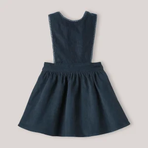 Robe-salopette en velours Bébé