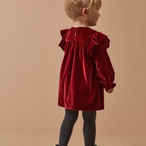 Robe en panne de velours bébé