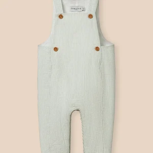 Salopette en seersucker Bébé