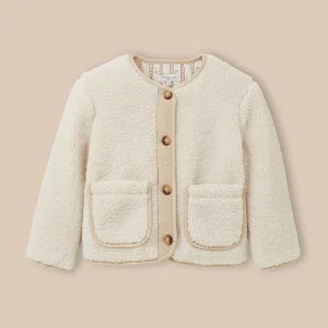 Veste en sherpa Fille