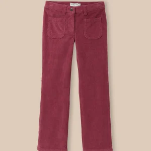 Pantalon flare Fille en velours