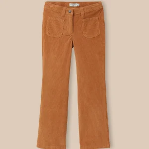 Pantalon flare Fille en velours