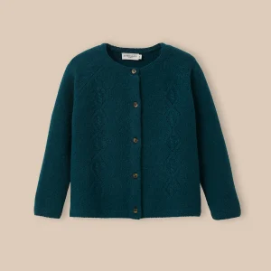 Cardigan Fille en laine mérinos