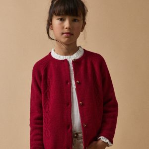 Cardigan Fille en laine mérinos