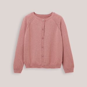 Cardigan Fille en coton et laine