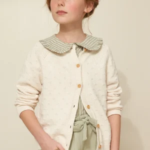 Cardigan Fille point fantaisie