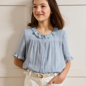 Chemise Fille en gaze - Coton biologique