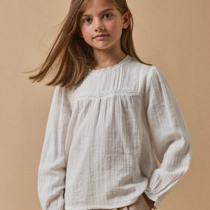 Chemise trousseau Fille gaze de coton