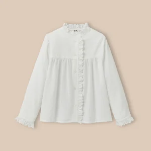 Chemise avec froufrou Fille