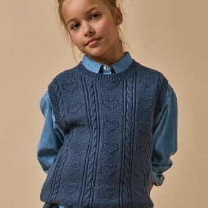 Pull sans manches Fille - Laine RWS*