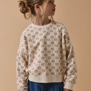 Sweat Fille imprimé Charline - Coton Biologique