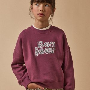 Sweat Fille à message - Coton Biologique