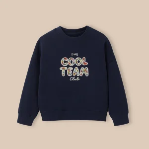 Sweat Cool Team Fille tissu Liberty - Coton biologique