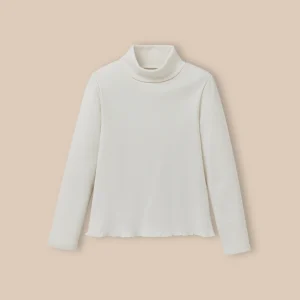 Sous-pull col montant Fille - Coton biologique