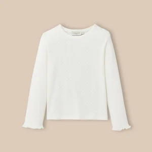 T-shirt en pointelle Fille - Coton biologique