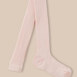 Collants à côtes fille