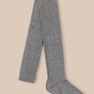 Collants métallisés à côtes Fille