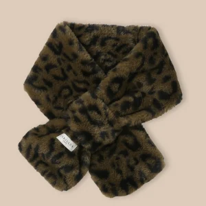 Snood imitation fourrure léopard Fille