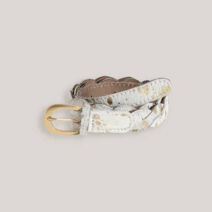 Ceinture tressée en cuir fille
