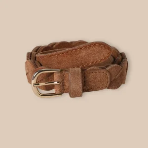 Ceinture tressée en cuir Fille