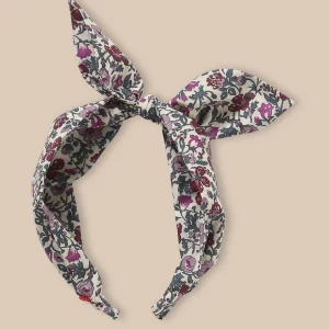 Serre-tête noeud en tissu Liberty Fille