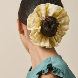 Lot de 2 chouchous en tissu vichy Fille