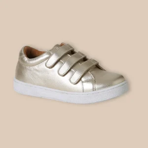 Baskets en cuir irisé Fille