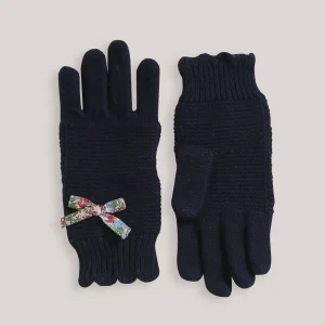 Gants Fille noeud en tissu Liberty