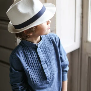 Chemise de cérémonie en denim light garçon