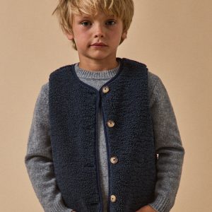 Veste sans manches en sherpa Garçon