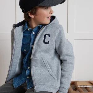 Sweat zippé à capuche Garçon