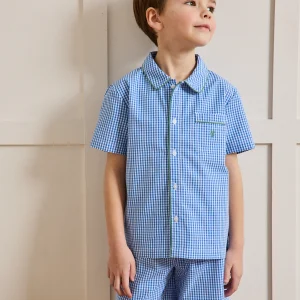 Pyja-short vichy Garçon