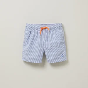 Short de bain en seersucker Garçon