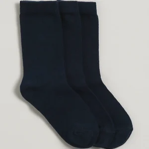 Chaussettes unies par lot de 3 garçon