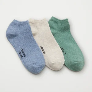 Socquettes unies par lot de 3 garçon