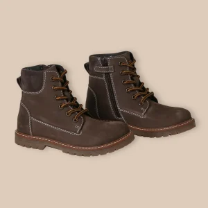 Bottines montantes en cuir Garçon