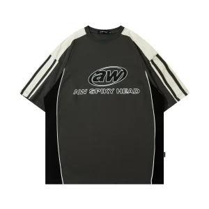 T-shirt Coréen Oversize à Manches Courtes