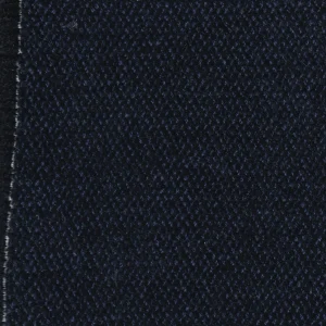 tissu chenille de laine et coton bleu marine